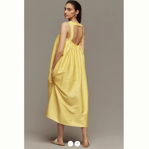 Anthropologie Pinnacle by Shruti Sancheti Square-Neck Babydoll Maxi Dress - Picture 2 of 4